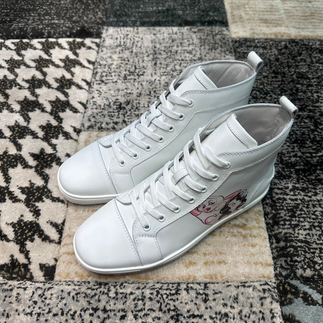 Christian Louboutin White Ladies Pattern High