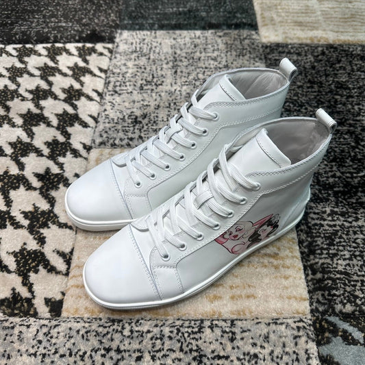Christian Louboutin White Ladies Pattern High