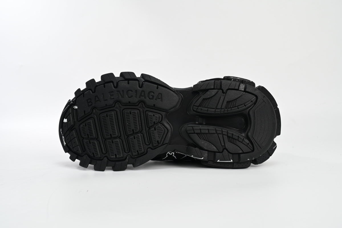 Balenciaga Track Black White Paiting