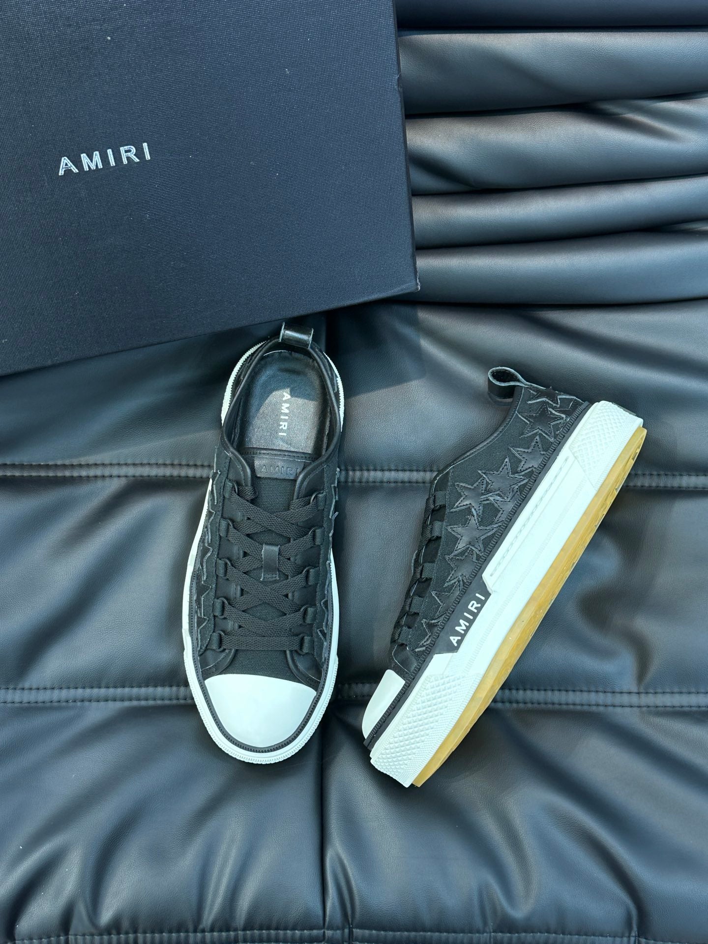 Amiri Black Star Canvas