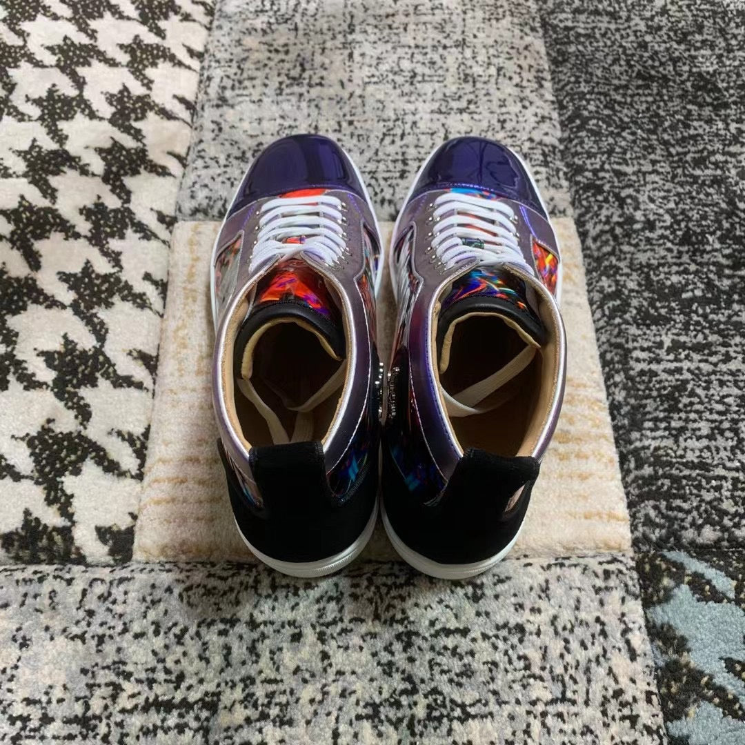 Christian Louboutin Blue / Red Pattern High
