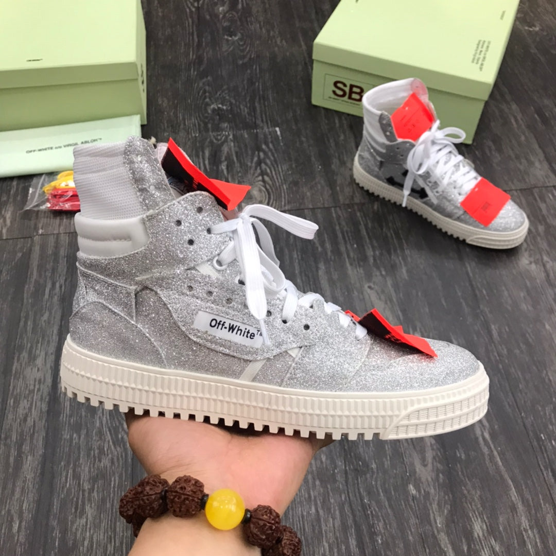 Off White Court 3.0 Glitter White