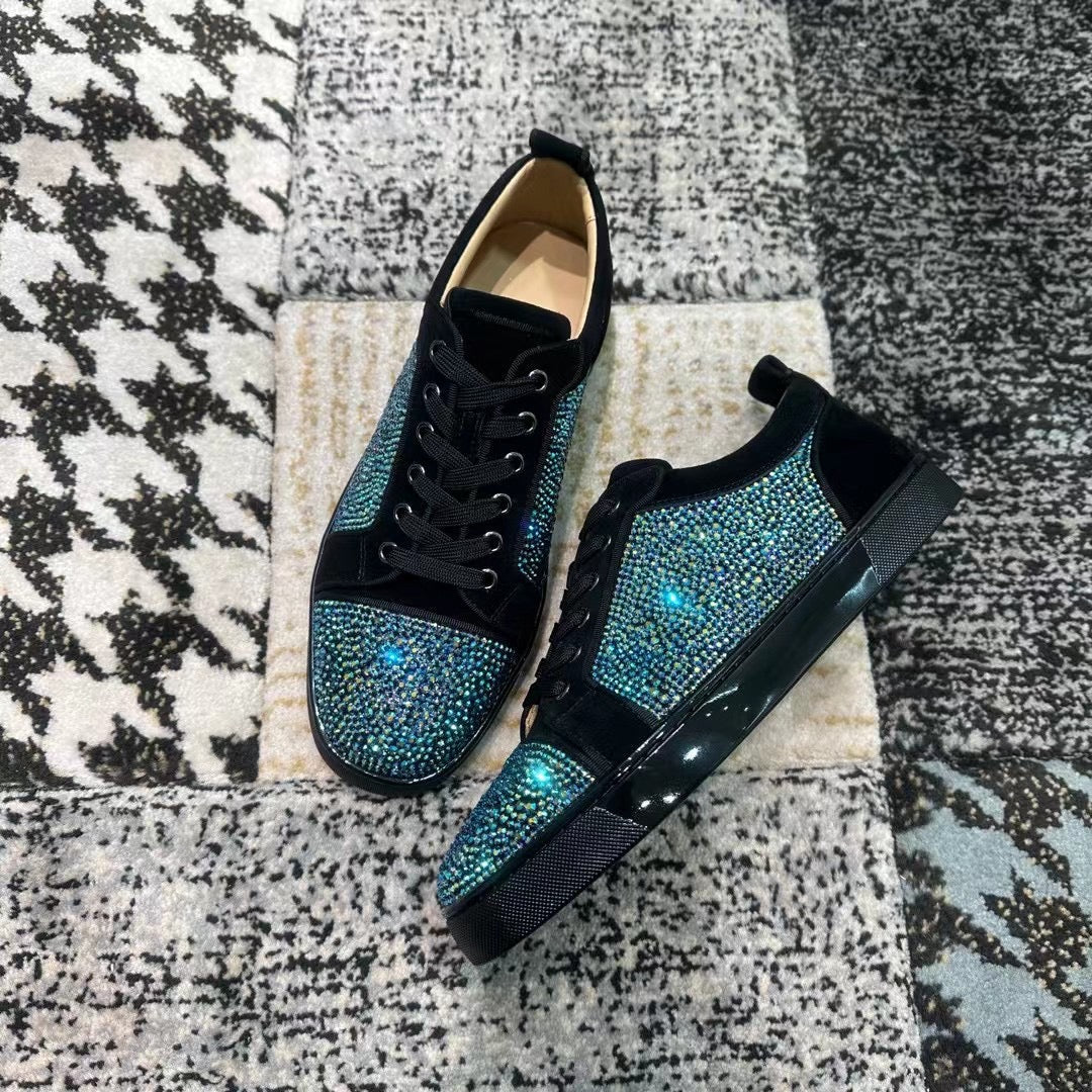 Christian Louboutin Turquoise Diamonds Low