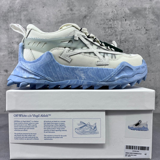 Off White Odsy 1000 White & Baby Blue Sole