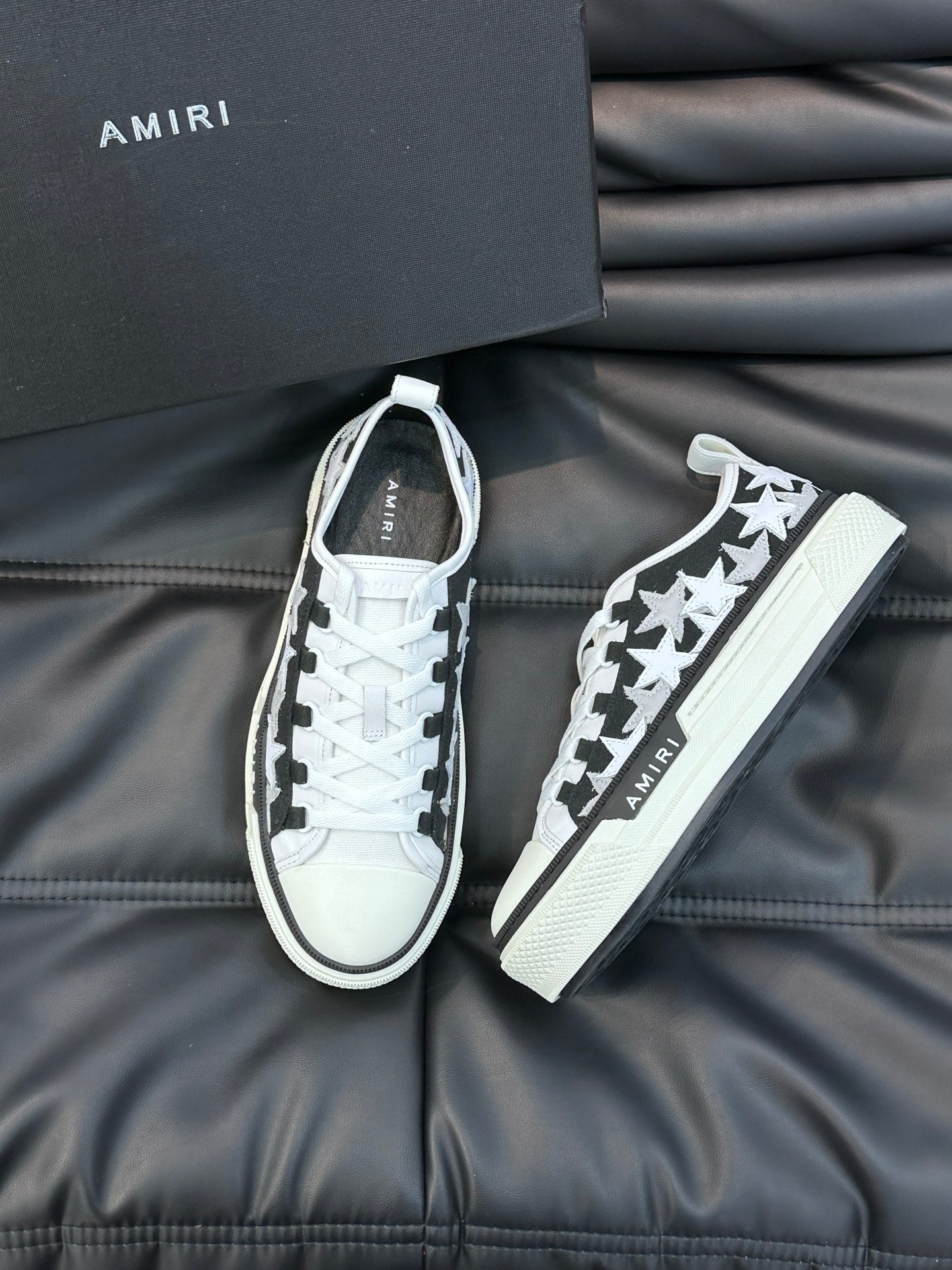 Amiri Black & White Star Canvas