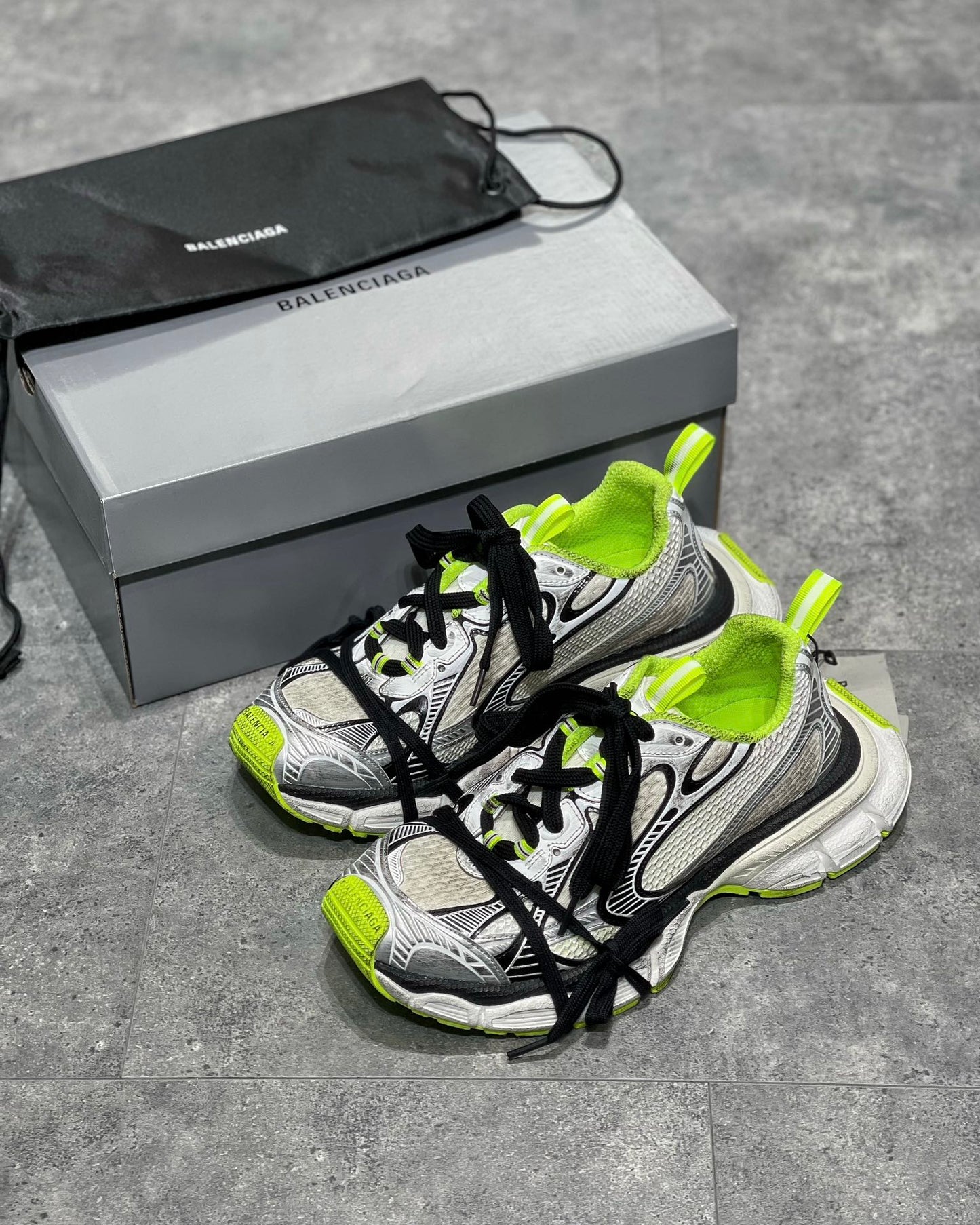 Balenciaga 3XL Lime Gray