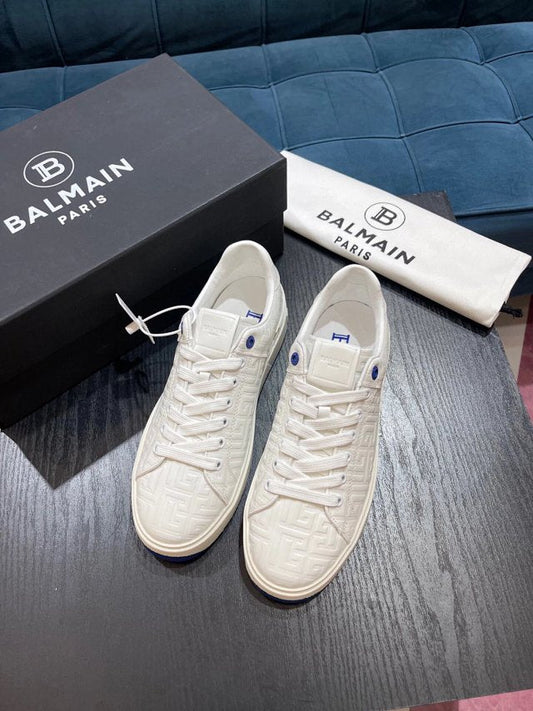 Balmain Casual Leather White