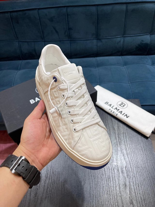 Balmain Casual Leather White