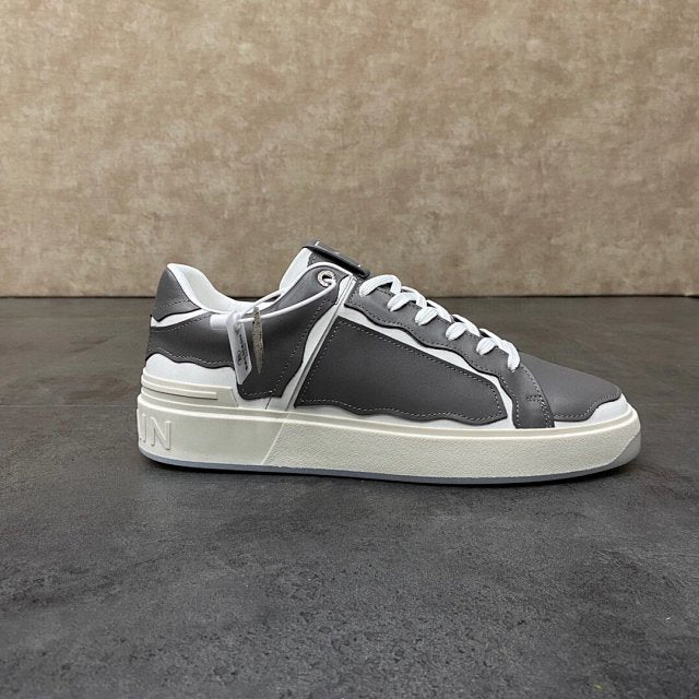 Balmain Casual Leather Gray