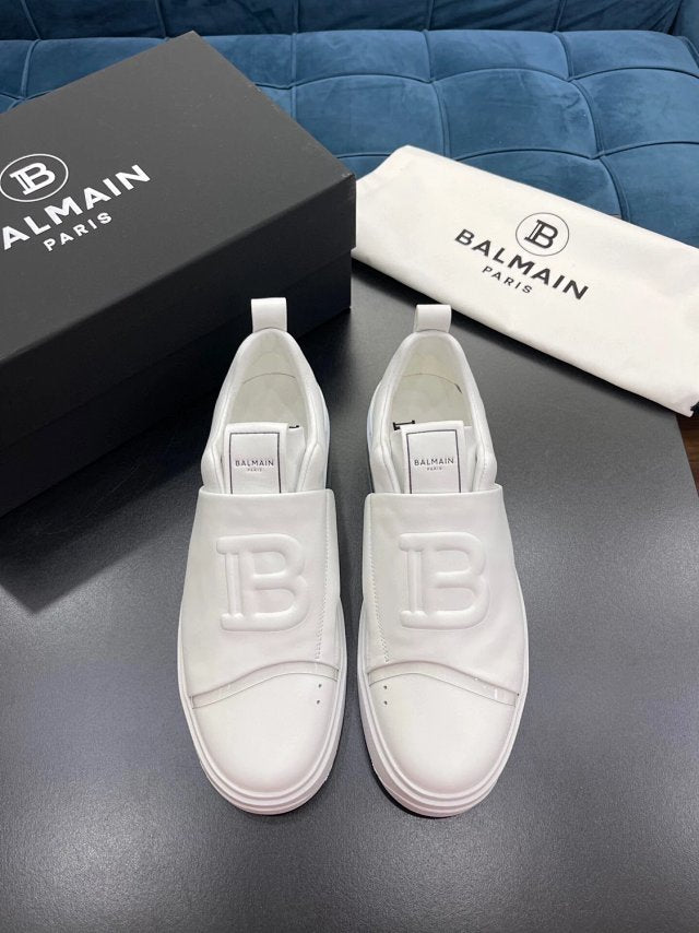 Balmain Casual Leather White