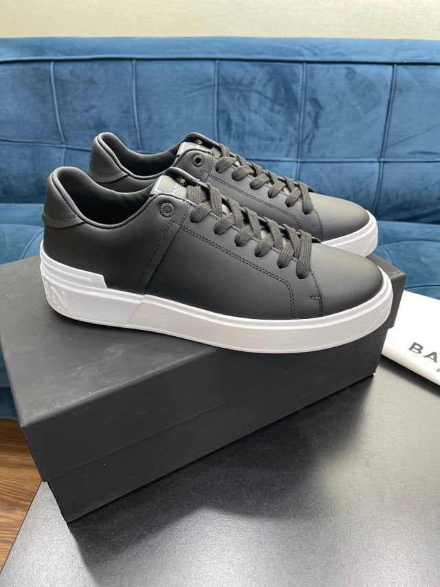 Balmain Casual Leather Black White