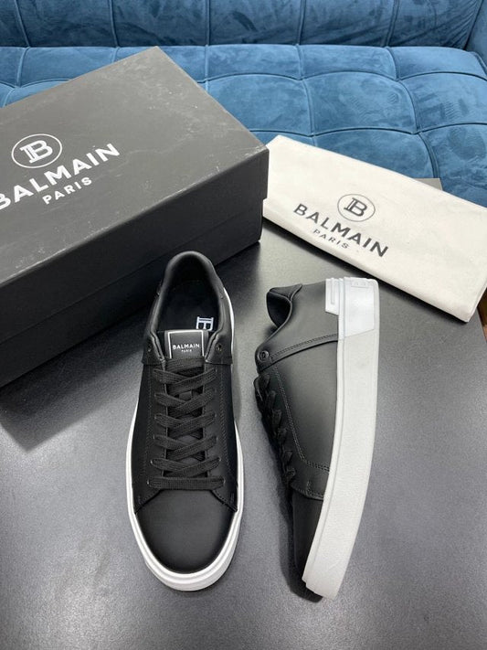 Balmain Casual Leather Black White