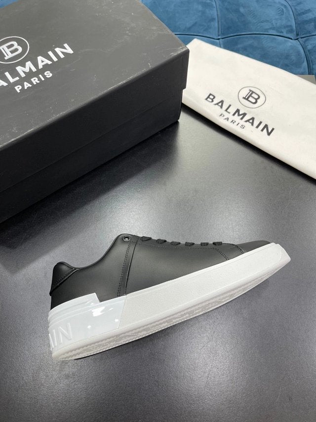 Balmain Casual Leather Black White