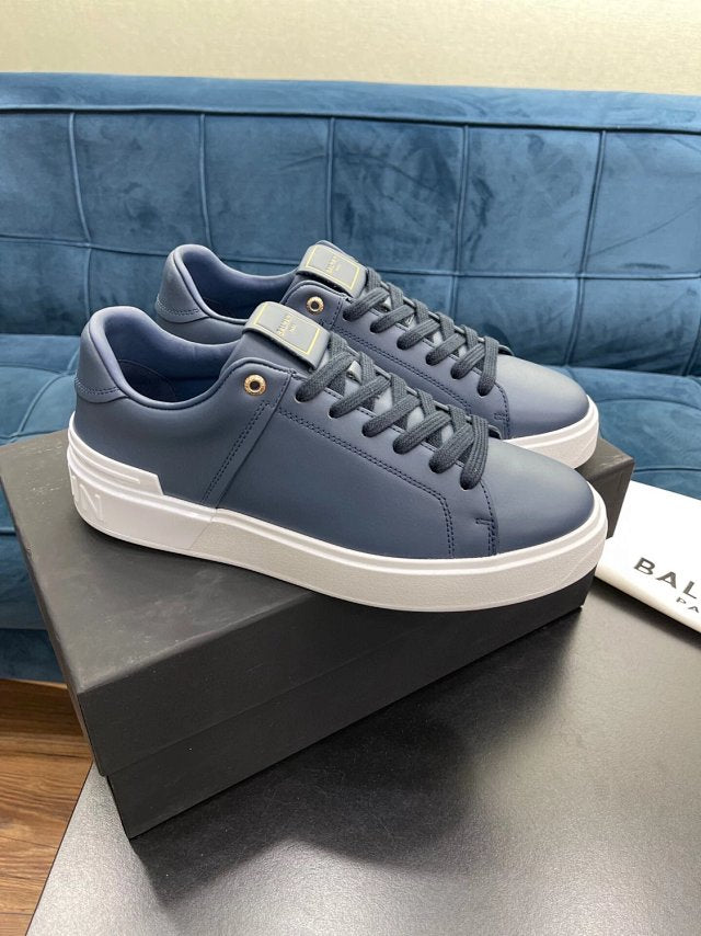 Balmain Casual Leather Blue White