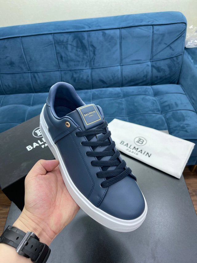 Balmain Casual Leather Blue White