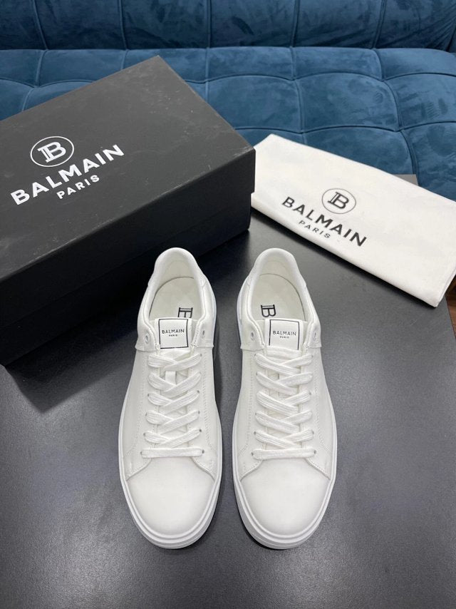 Balmain Casual Leather White