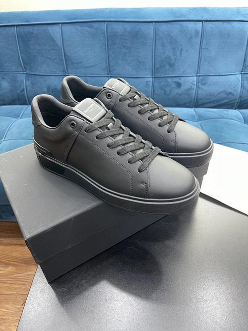 Balmain Casual Leather Black White