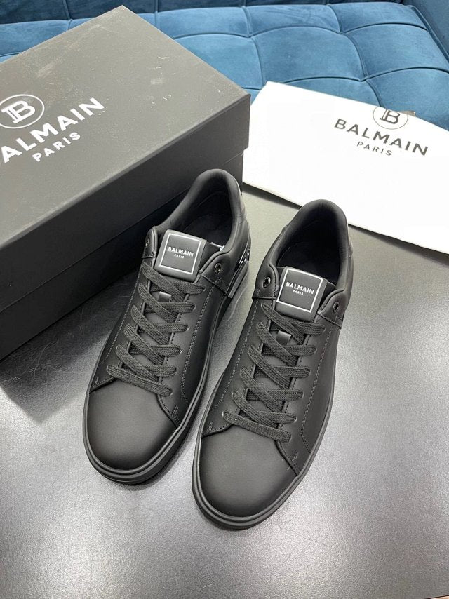 Balmain Casual Leather Black White