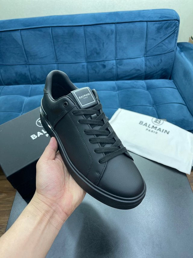 Balmain Casual Leather Black White