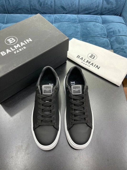 Balmain Casual Leather Black White
