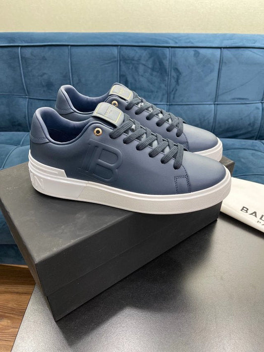Balmain Casual Leather Dark Blue