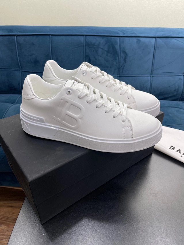 Balmain Casual Leather White