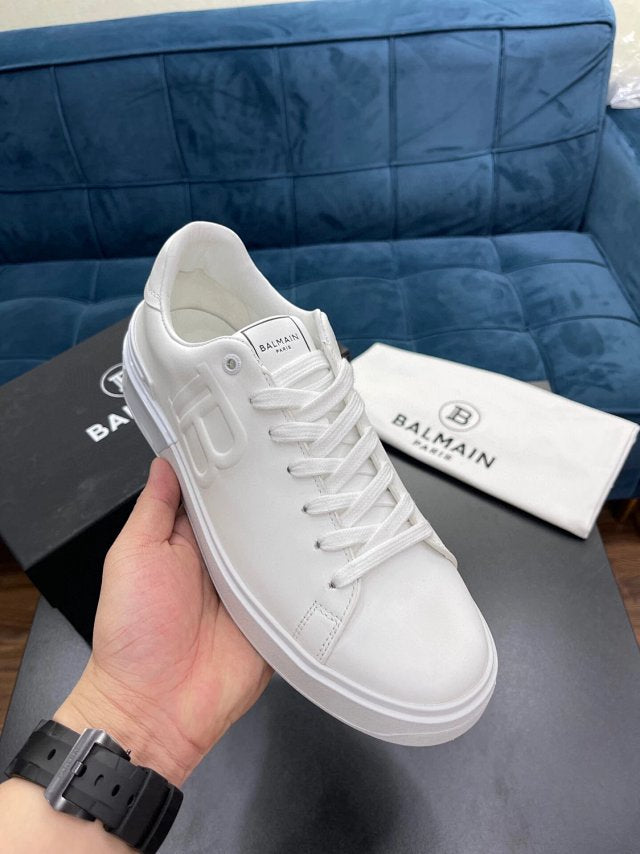 Balmain Casual Leather White