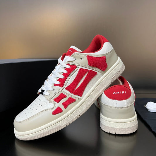 Amiri Skeleton Cream & Red