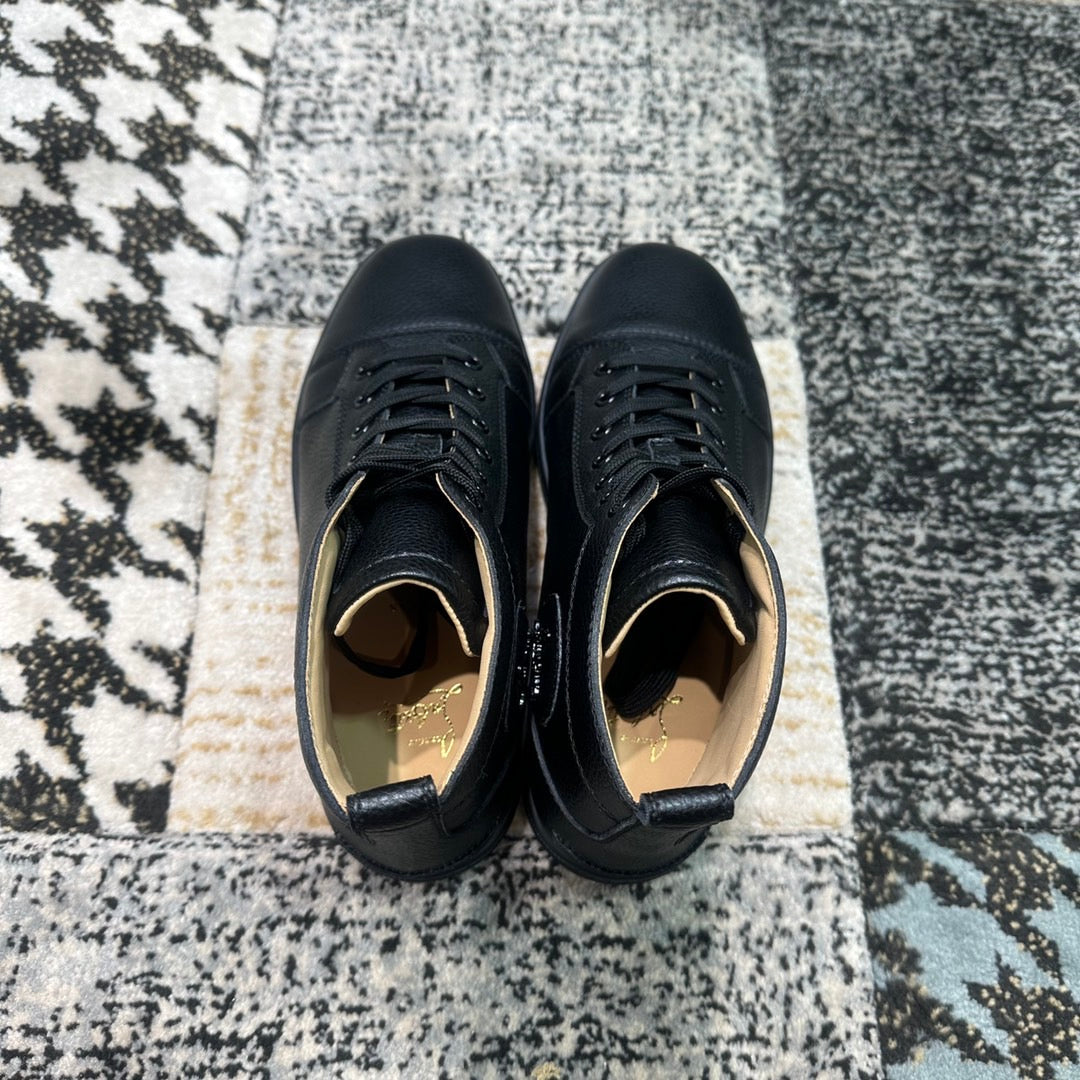 Christian Louboutin Black Leather High