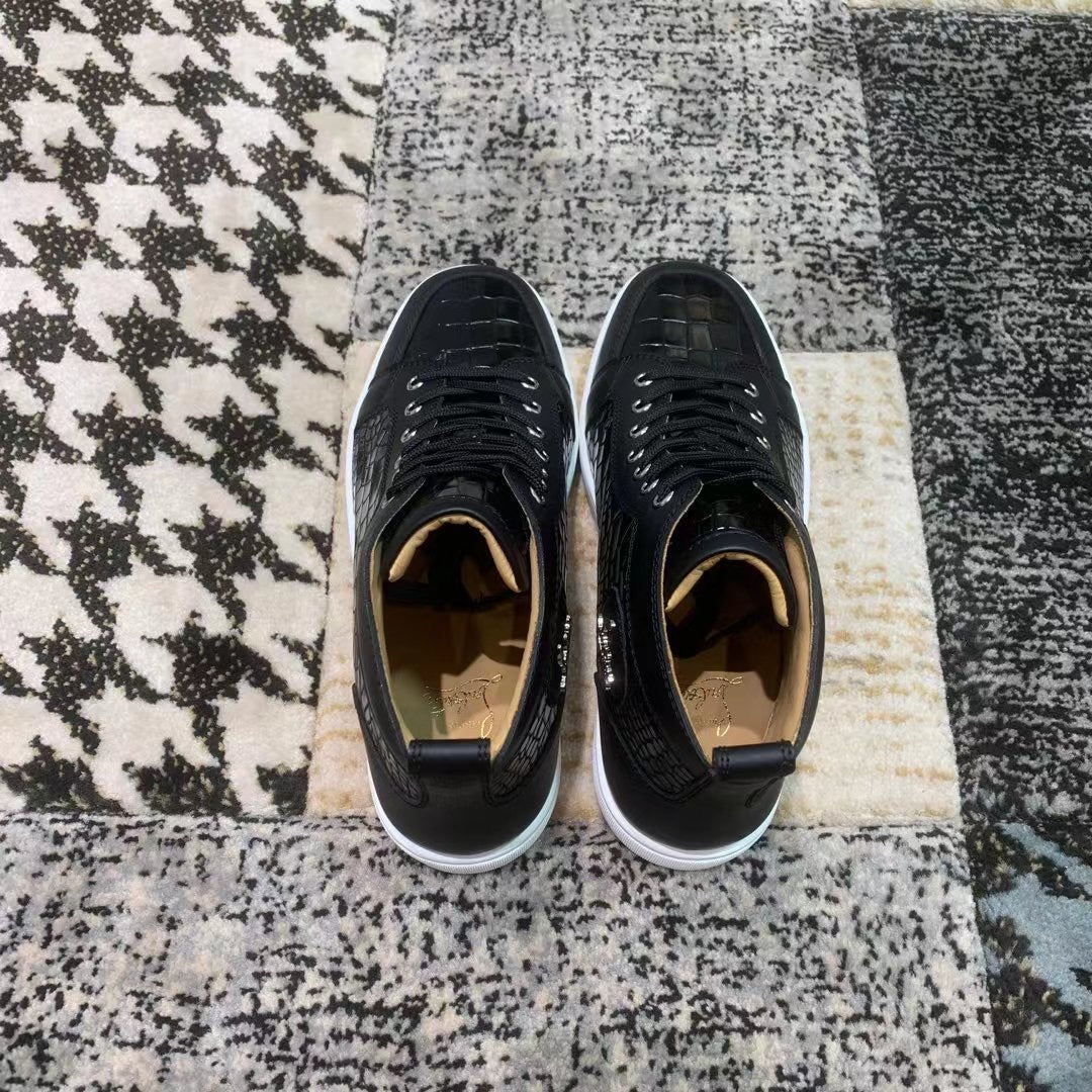 Christian Louboutin Black Snake Skin High