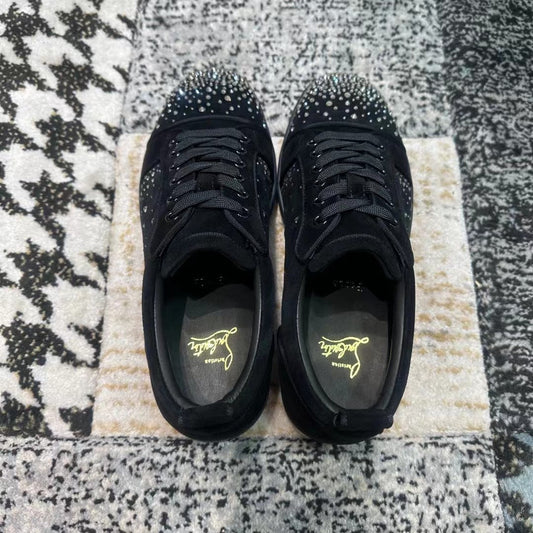 Christian Louboutin Black / Silver Diamonds