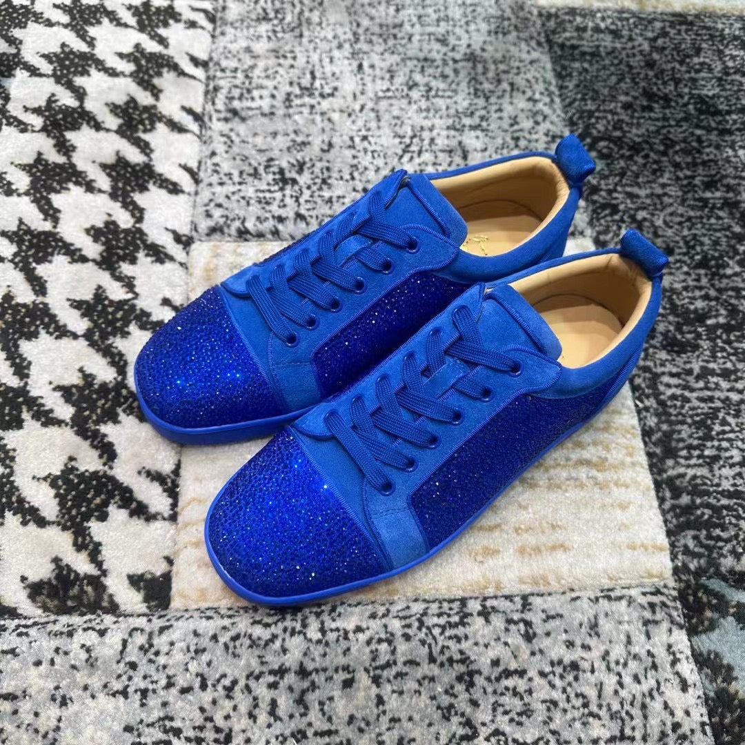 Christian Louboutin Blue Diamonds Low