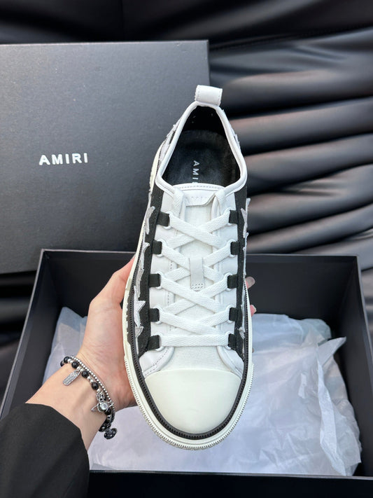 Amiri Black & White Star Canvas