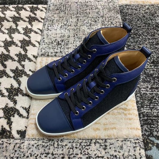 Christian Louboutin Blue / Black Classic High