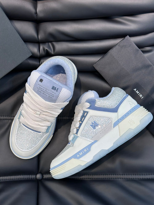 Amiri MA-1 Baby Blue Diamonds Custom – New Collection!