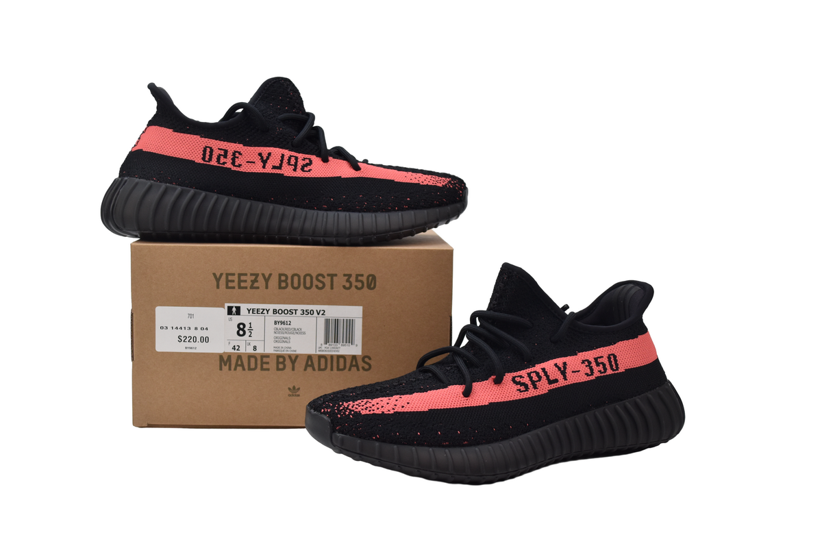 Yeezy 350 V2 Core Black Red
