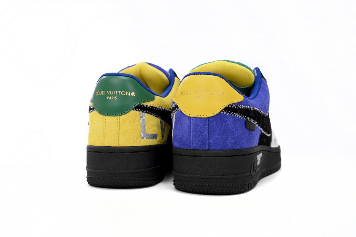 Nike Air Force x LV Silver Yellow