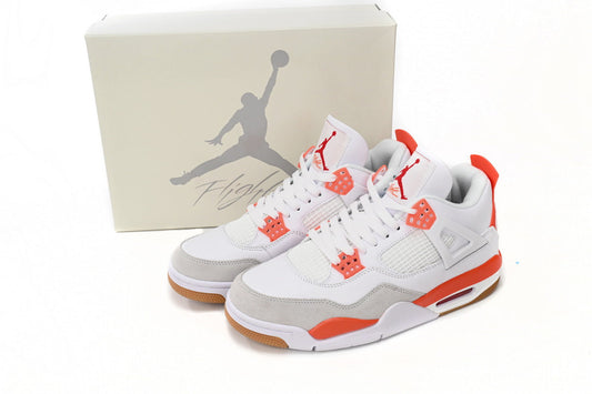 Jordan 4 White Orange
