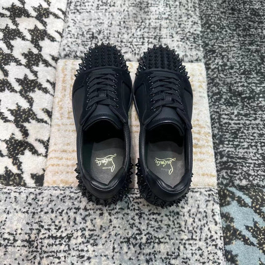 Christian Louboutin Black Spikes Low