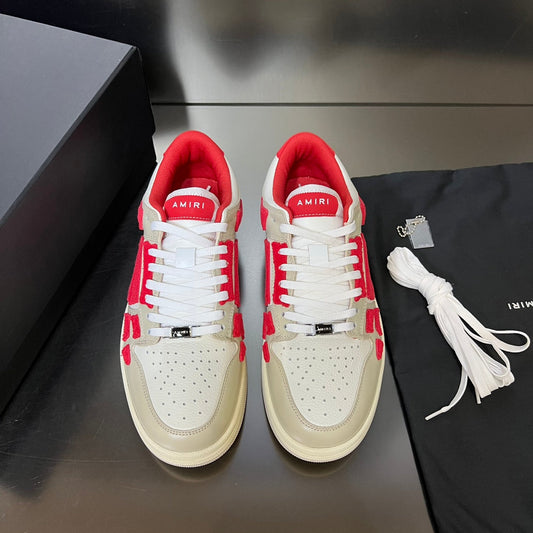 Amiri Skeleton Cream & Red