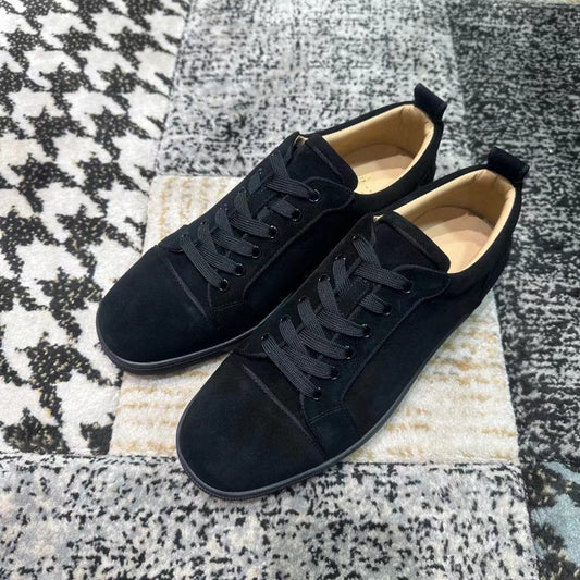 Christian Louboutin Black Velvet Low