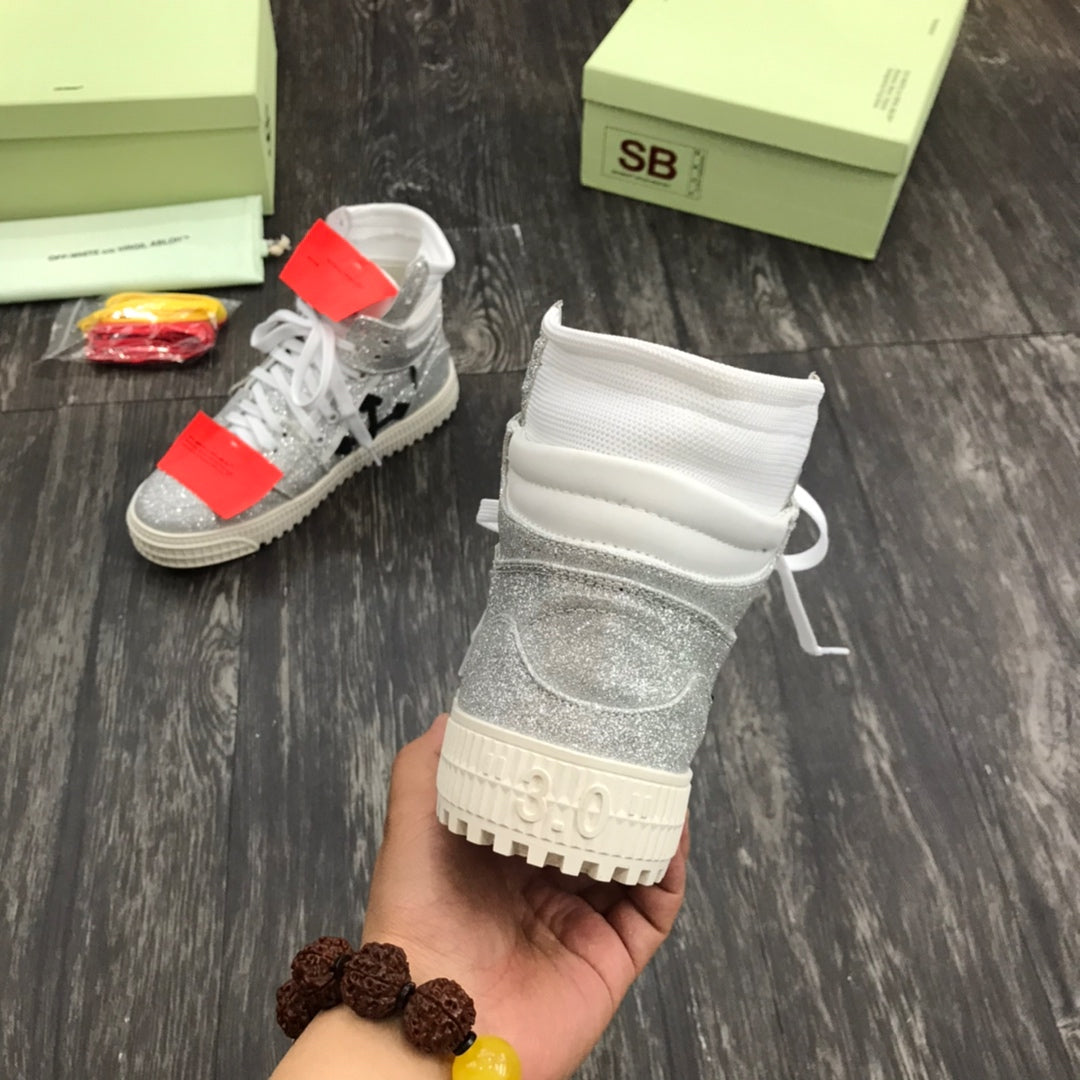 Off White Court 3.0 Glitter White