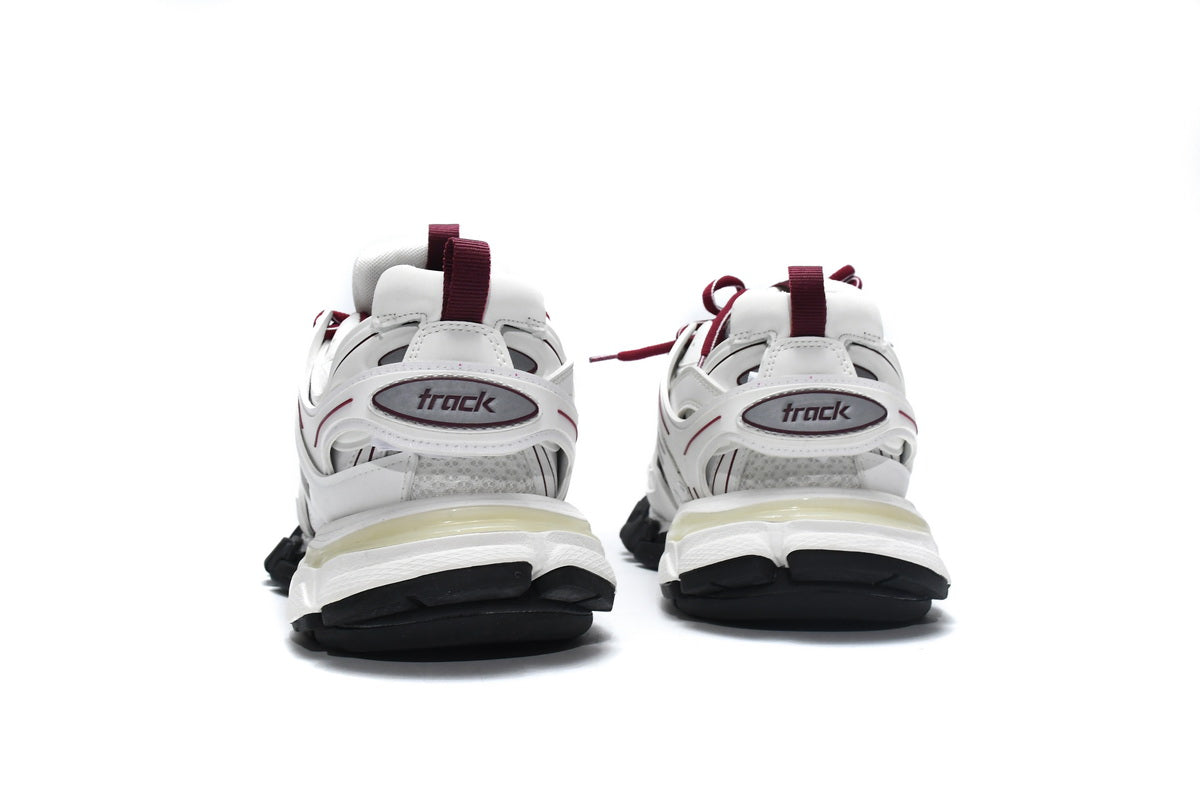 Balenciaga Track White Claret Red