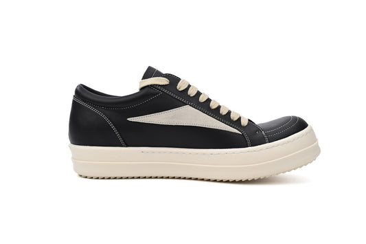 Rick Owens Gray Black and White Leather