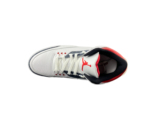 Jordan 3 Fire Red Denim