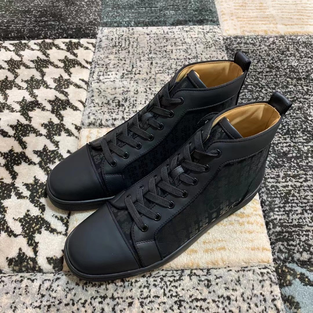 Christian Louboutin Classic Black Pattern High