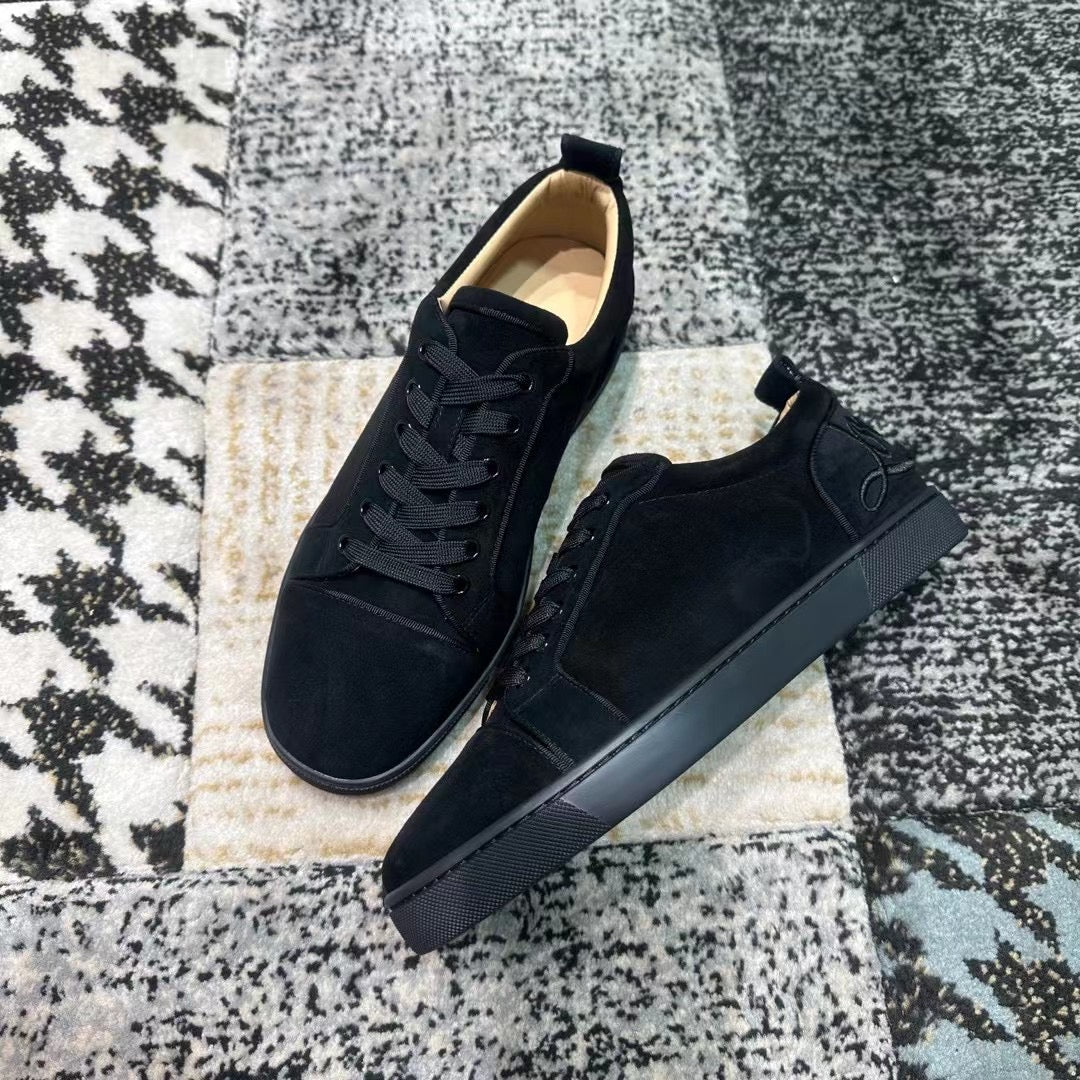 Christian Louboutin Black Velvet Low