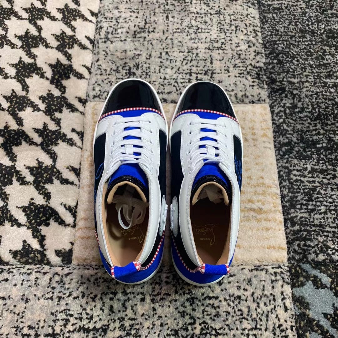 Christian Louboutin High Blue White