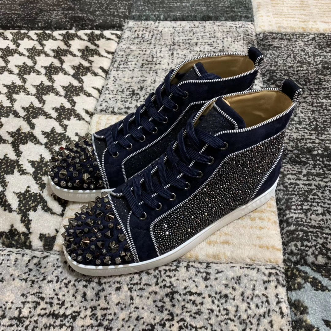 Christian Louboutin High Blue Spikes