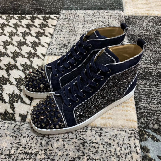 Christian Louboutin High Blue Spikes